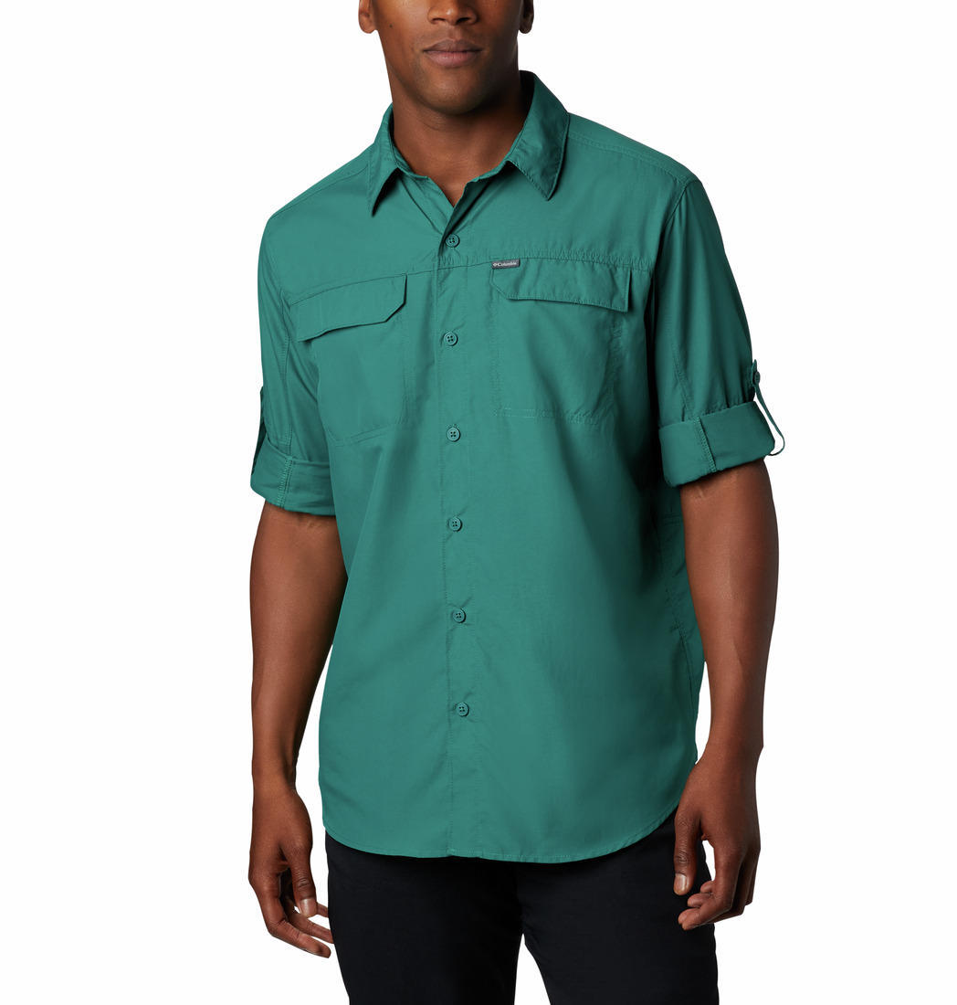 Columbia Men's Blue Silver Ridge 2.0 Long Sleeve Sun Protection Shirt