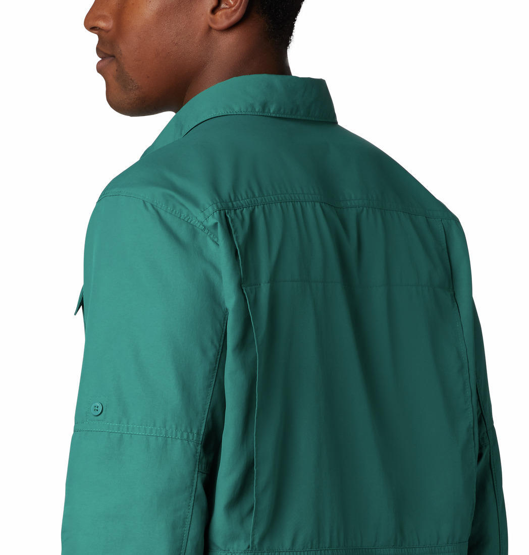 Columbia Men's Blue Silver Ridge 2.0 Long Sleeve Sun Protection Shirt