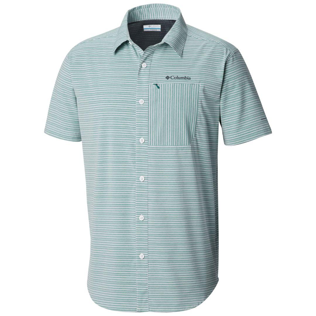 Columbia Men Blue Omni-Wick Twisted Creek II Shirt