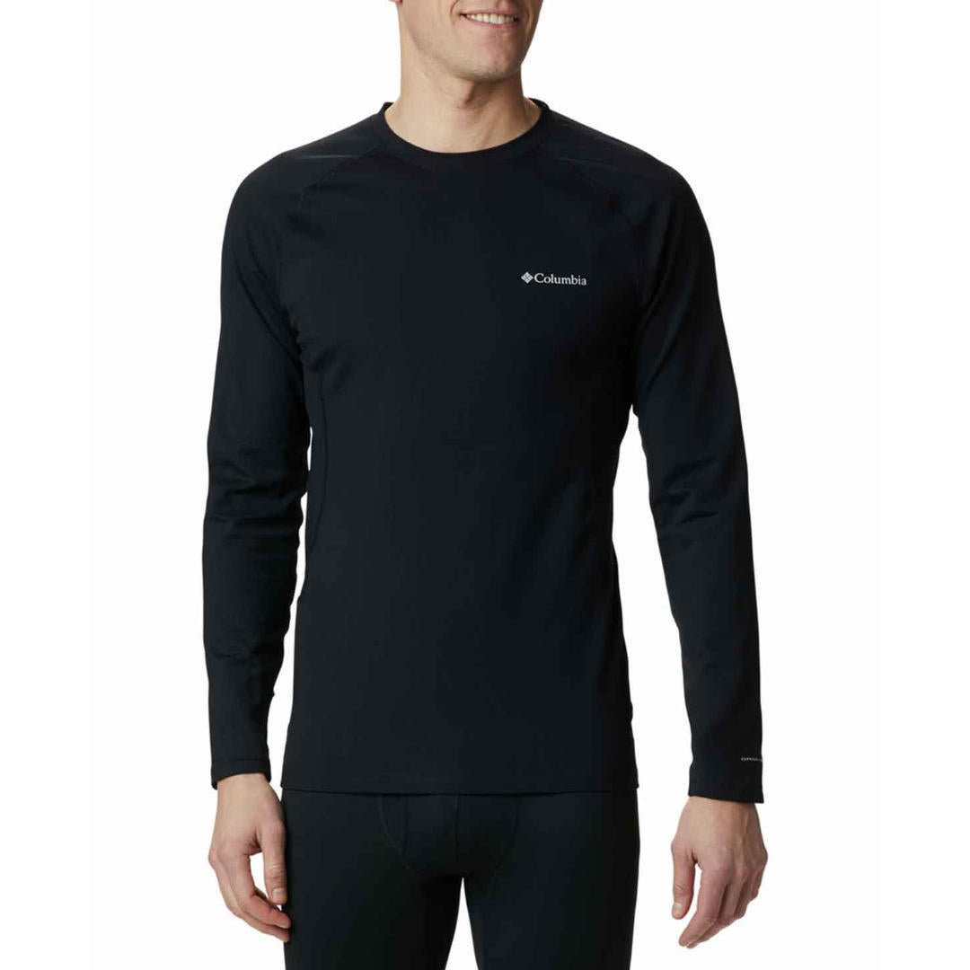 Columbia Men Black Omni-Wick Knit Crew II Top (Non-Returnable)