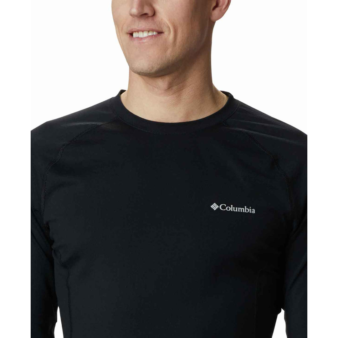Columbia Men Black Omni-Wick Knit Crew II Top (Non-Returnable)