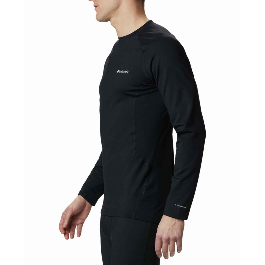 Columbia Men Black Omni-Wick Knit Crew II Top (Non-Returnable)