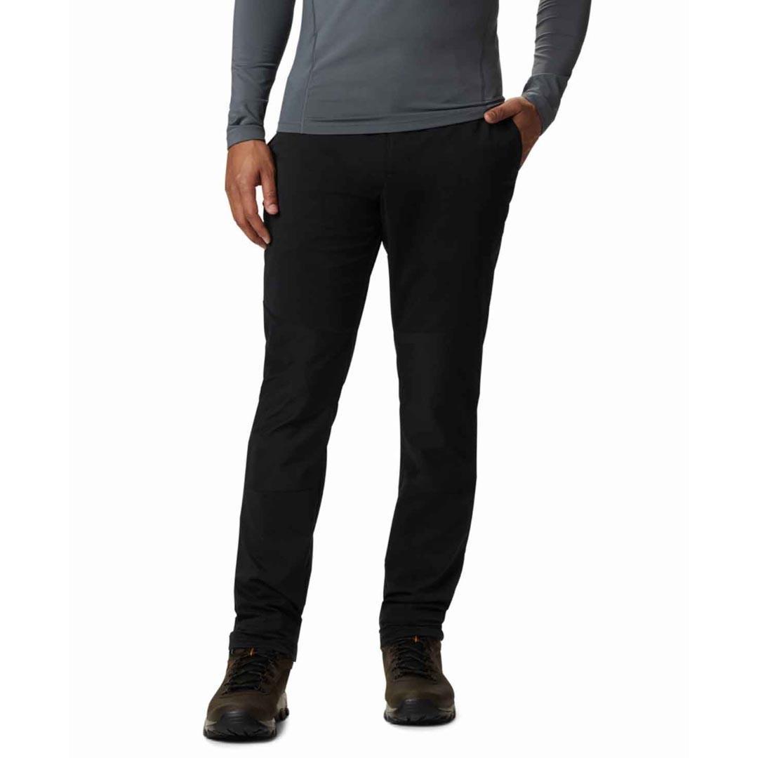 A Men Wearing Columbia Men Black Tech Trail Hiker Pant (Sun Protection)