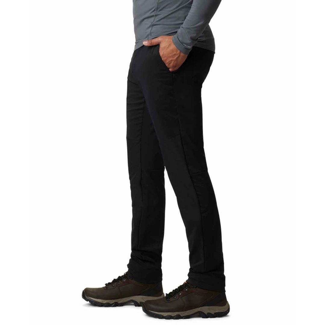 A Men Wearing Columbia Men Black Tech Trail Hiker Pant (Sun Protection)