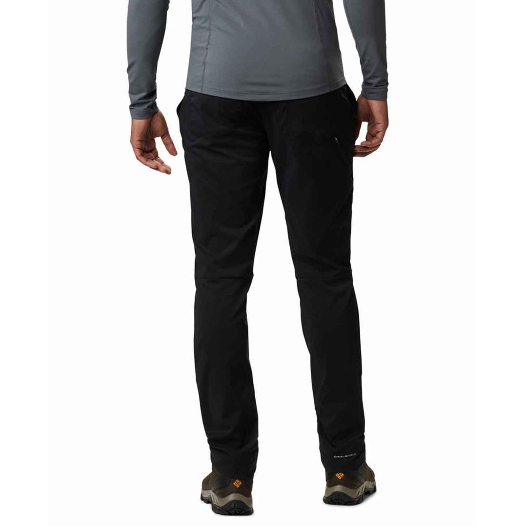 A Men Wearing Columbia Men Black Tech Trail Hiker Pant (Sun Protection)