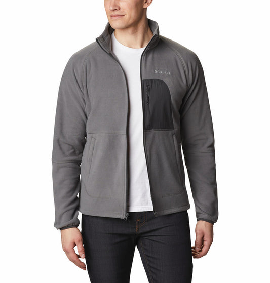 Columbia Men Grey Rapid Expedition Full Zip Fleece