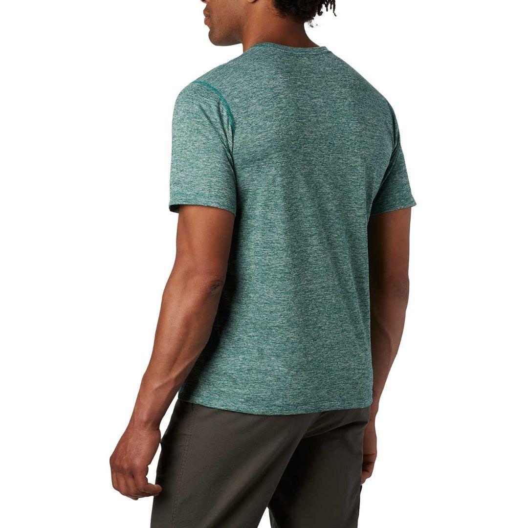 Columbia Men Blue Deschutes Runner Short Sleeve Shirt