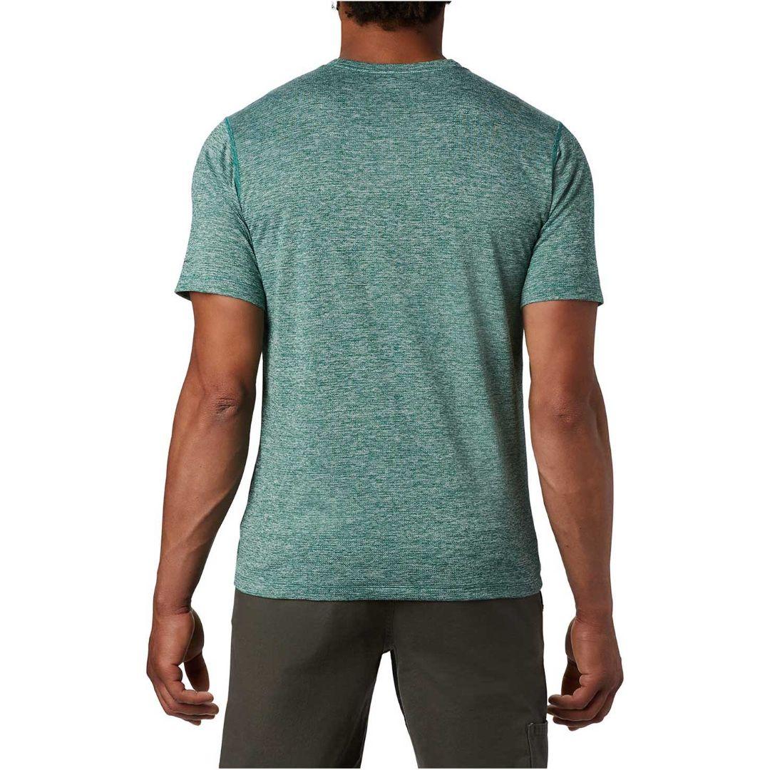 Columbia Men Blue Deschutes Runner Short Sleeve Shirt