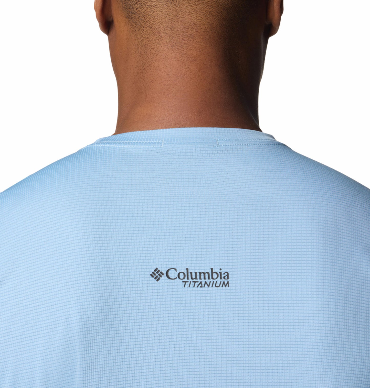 Columbia Mens Blue Omni-Wick Cirque River Pro Short Sleeve Crew Tshirt