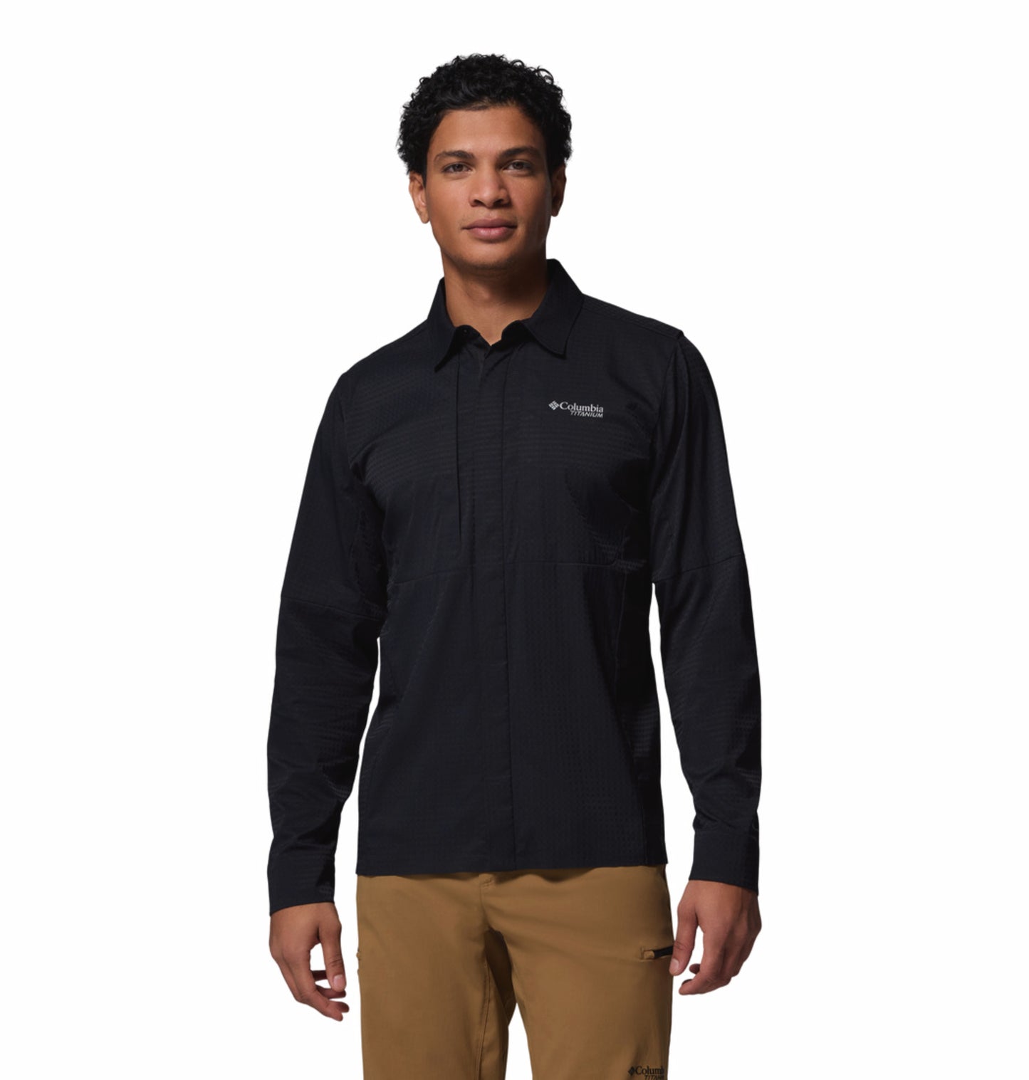 Columbia Men's Black Omni-Freeze Ridge Ascent Long Sleeve Shirt