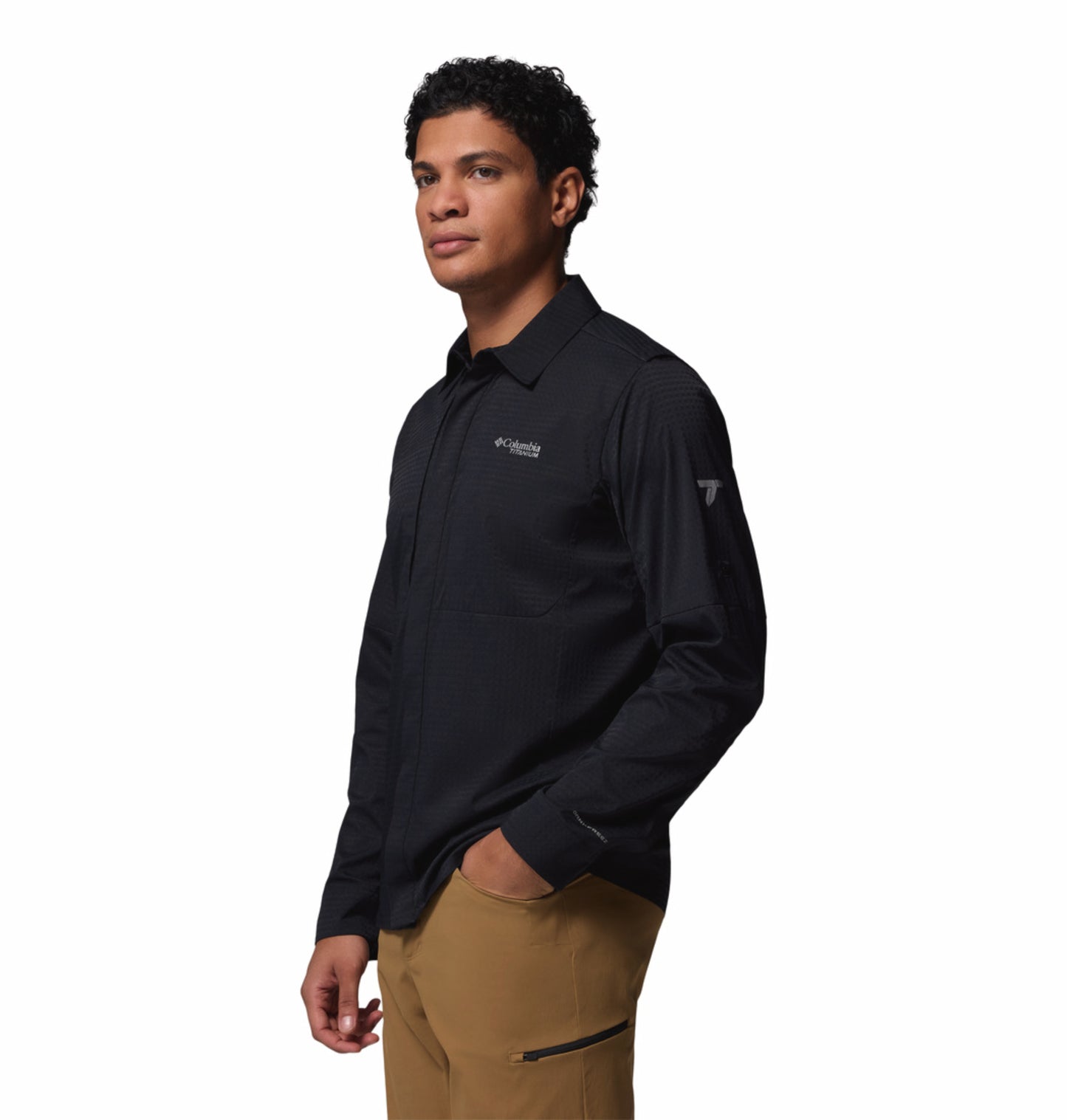 Columbia Men's Black Omni-Freeze Ridge Ascent Long Sleeve Shirt