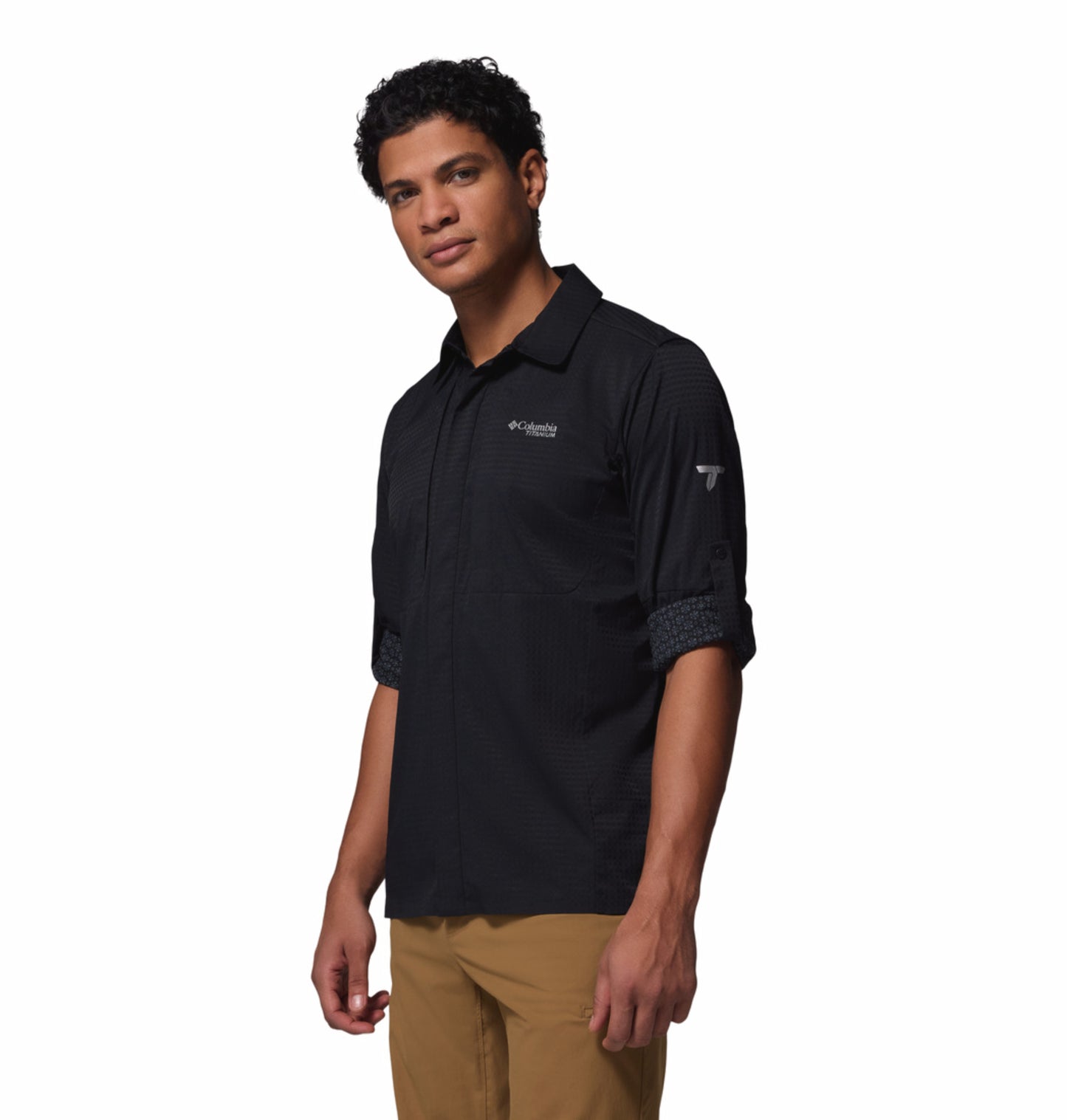 Columbia Men's Black Omni-Freeze Ridge Ascent Long Sleeve Shirt