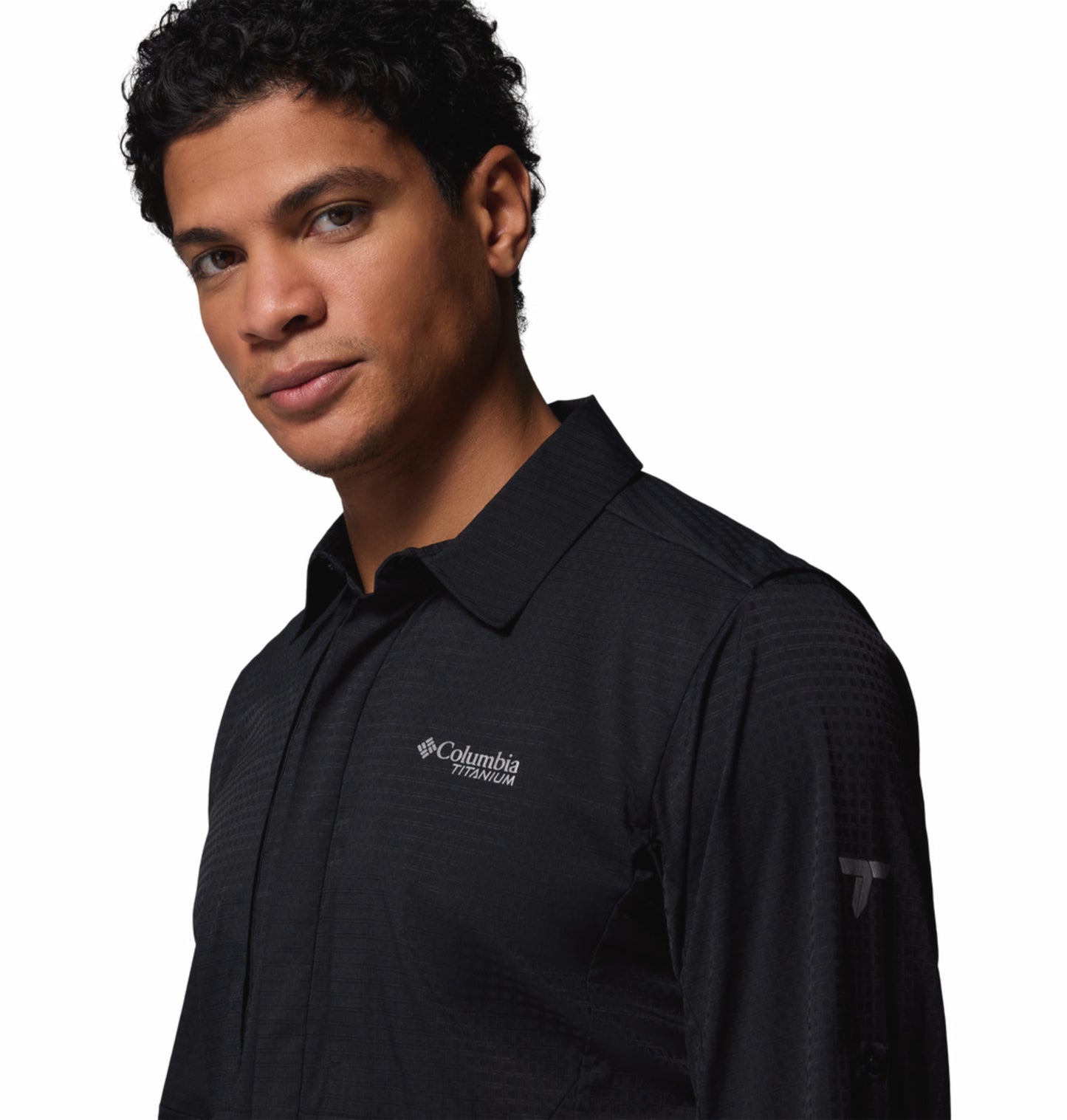 Columbia Men's Black Omni-Freeze Ridge Ascent Long Sleeve Shirt