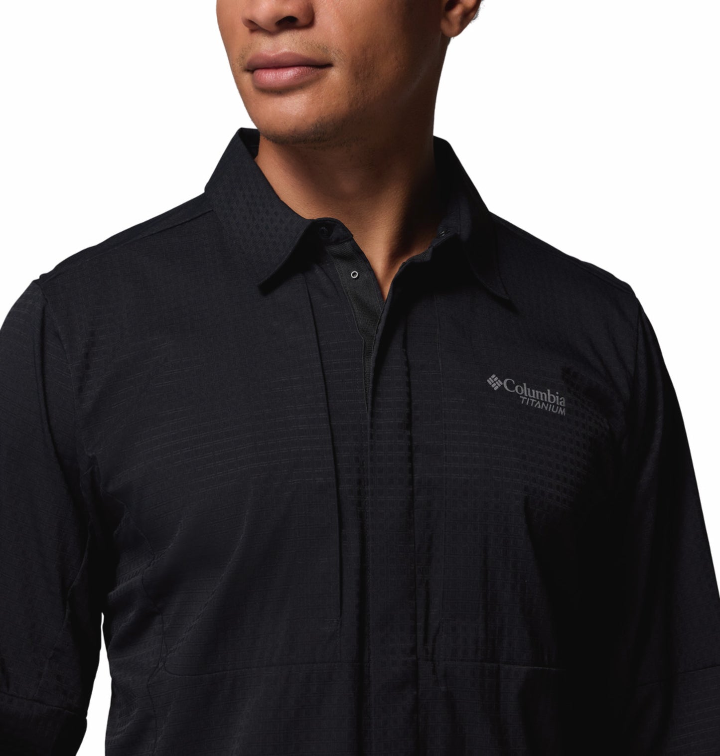 Columbia Men's Black Omni-Freeze Ridge Ascent Long Sleeve Shirt