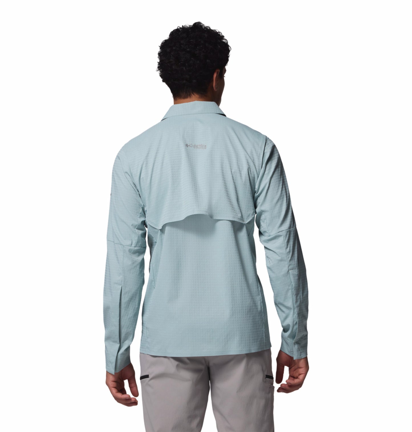 Columbia Men’s Blue Omni-Freeze Ridge Ascent Long Sleeve Shirt