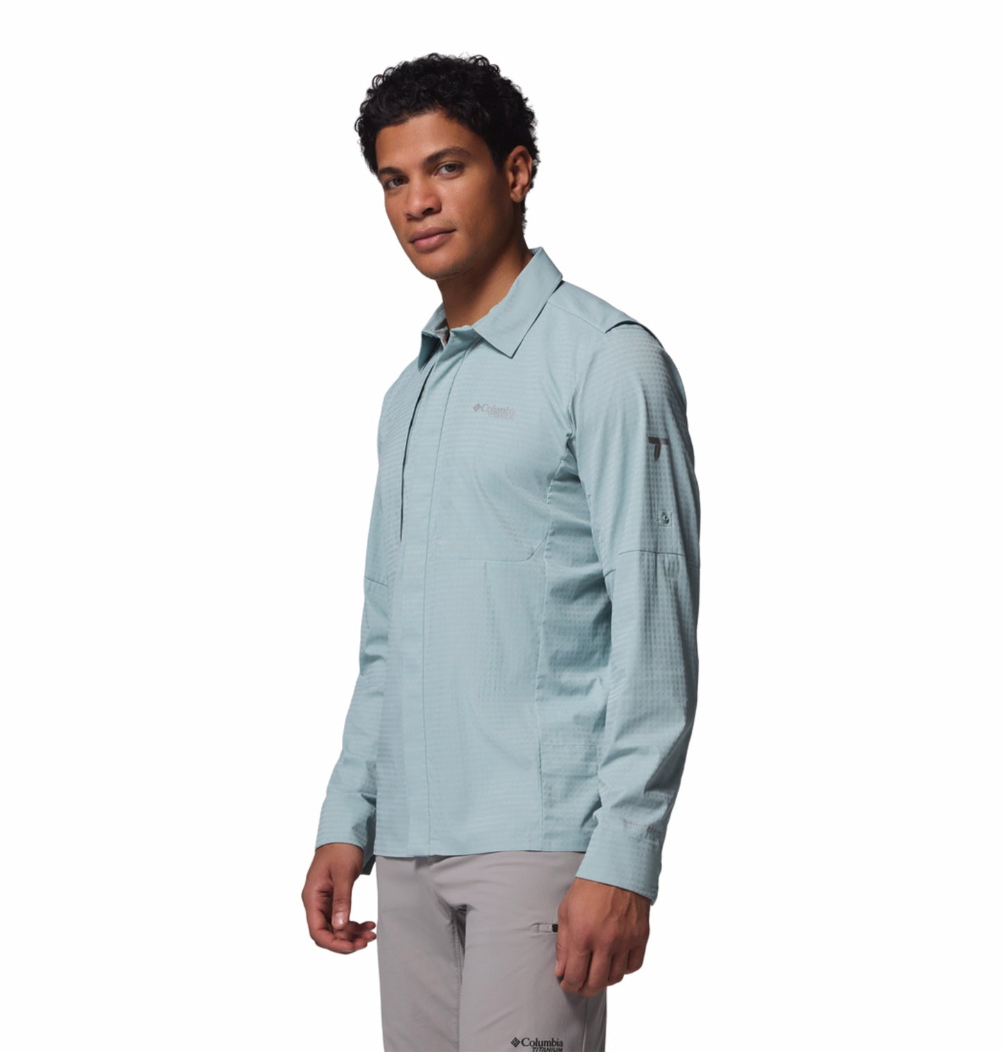 Columbia Men’s Blue Omni-Freeze Ridge Ascent Long Sleeve Shirt