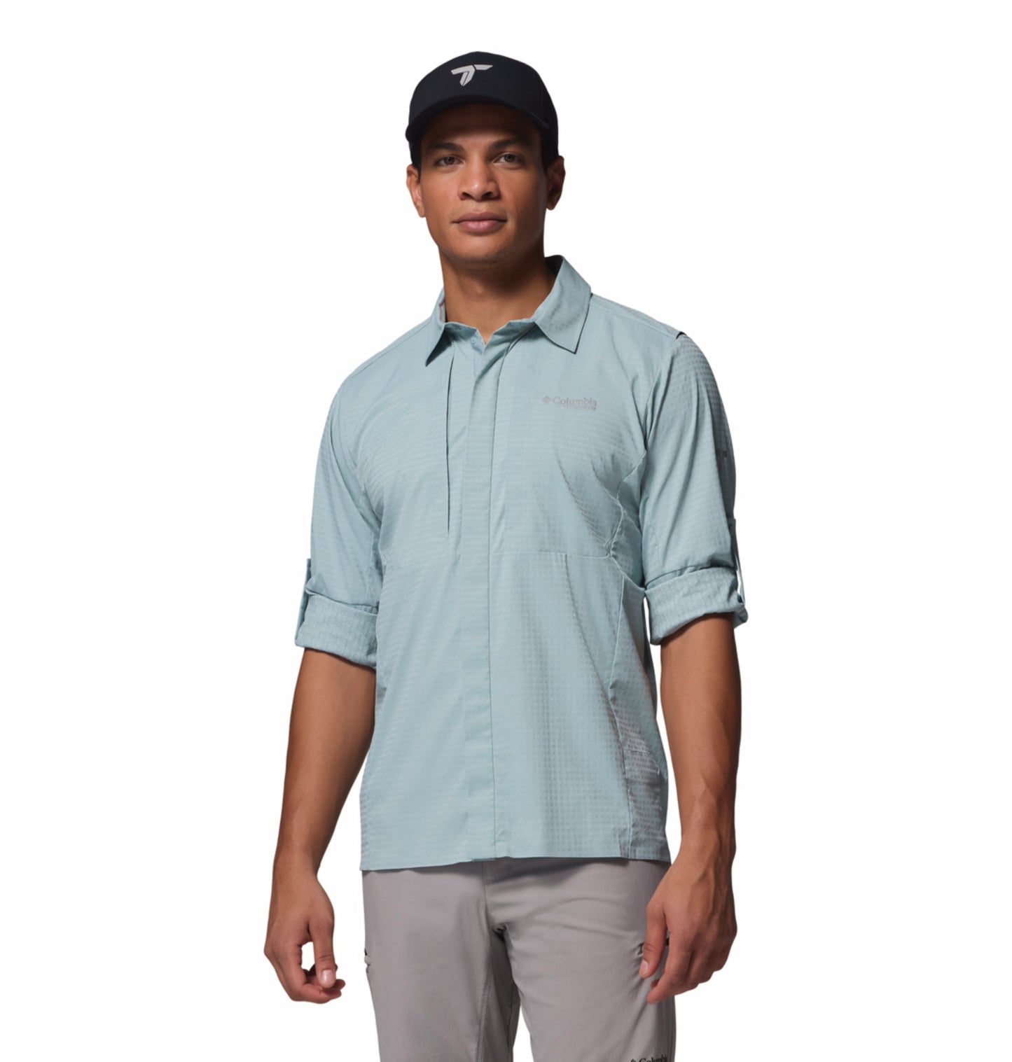Columbia Men’s Blue Omni-Freeze Ridge Ascent Long Sleeve Shirt