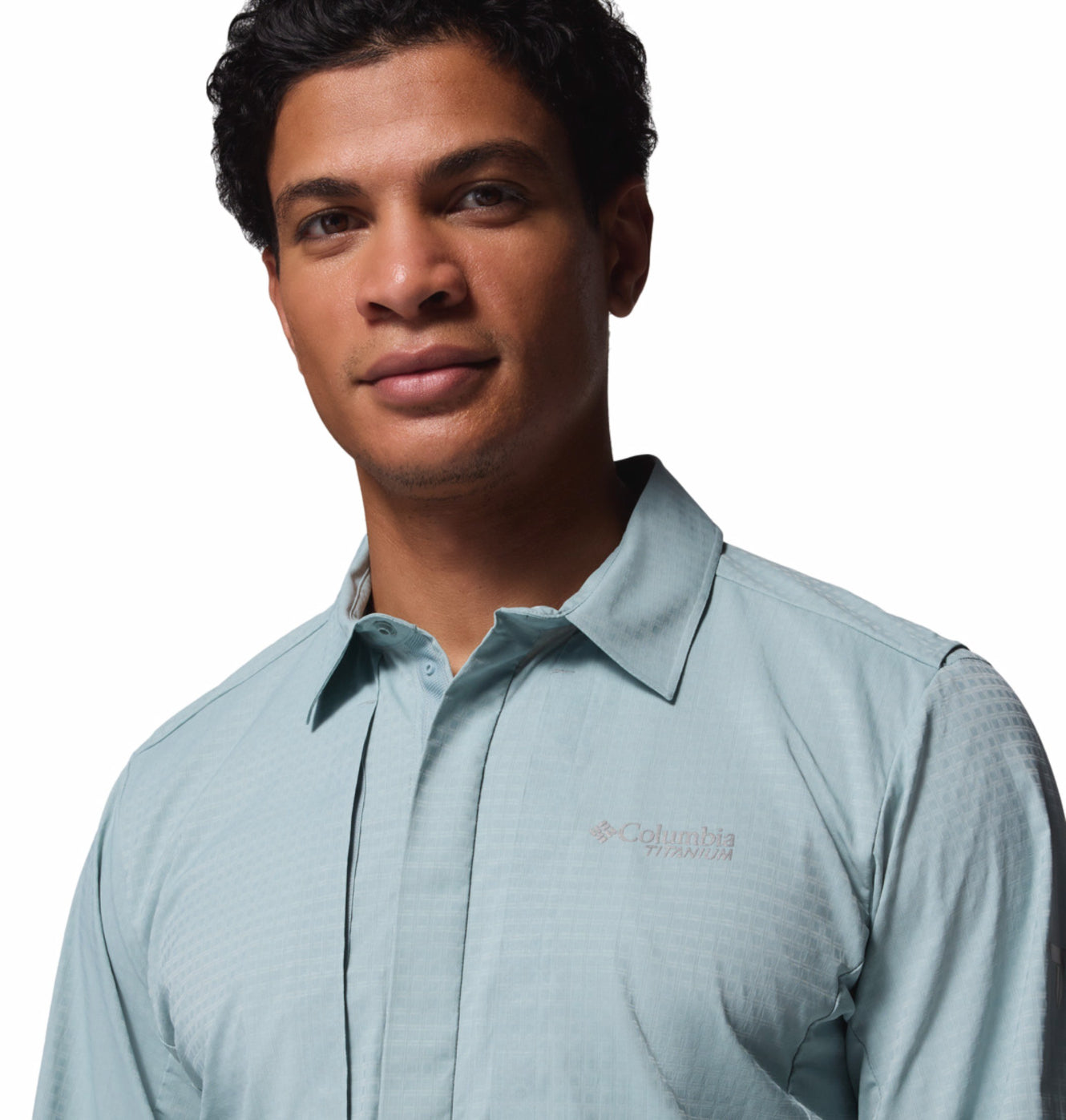 Columbia Men’s Blue Omni-Freeze Ridge Ascent Long Sleeve Shirt