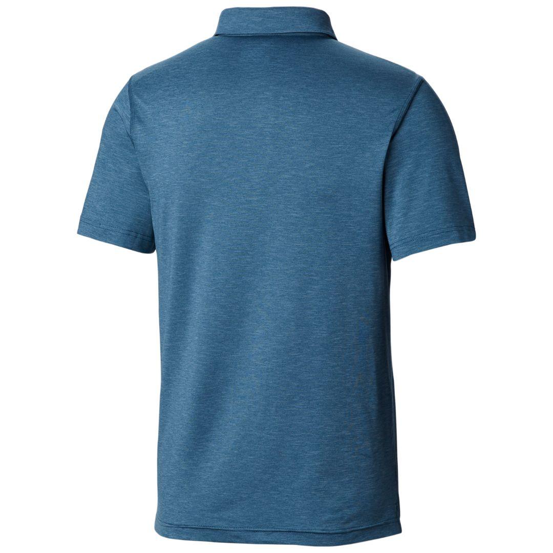 Columbia Men Blue Tech Trail Polo (Sun Protection)