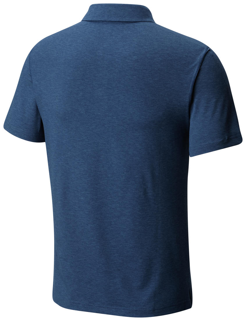 Columbia Men Blue Tech Trail Polo (Sun Protection)