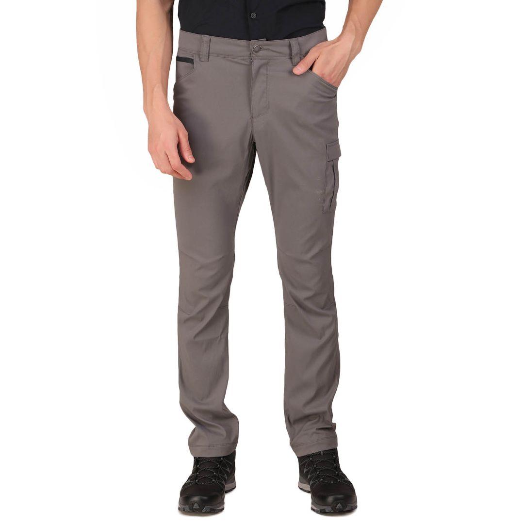 Columbia Men Grey Outdoor Elements Stretch Pant (Sun Protection)