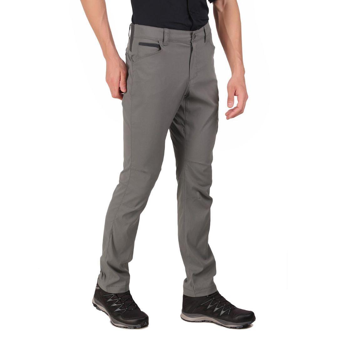 Columbia Men Grey Outdoor Elements Stretch Pant (Sun Protection)