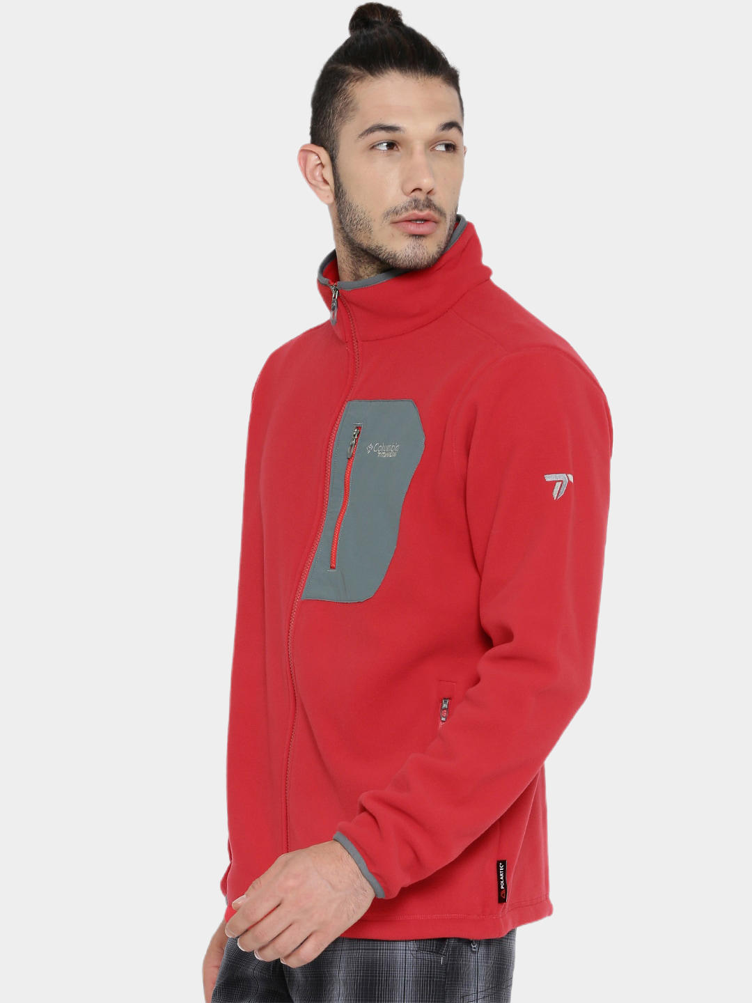 Columbia Men Red Titan Pass 2.0 Fleece Jacket