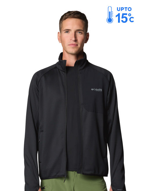 Columbia Men’s Black Omni-Wick Full-Zip Performance Fleece Jacket