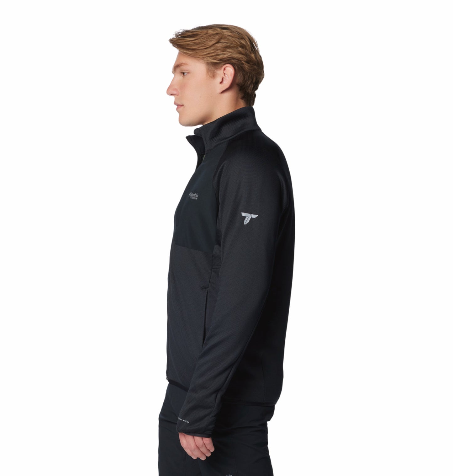 Columbia Men’s Black Omni-Wick Full-Zip Performance Fleece Jacket