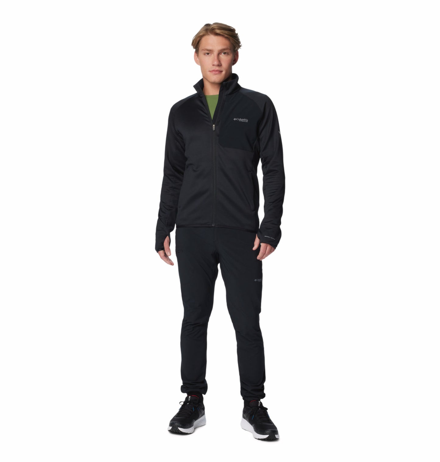 Columbia Men’s Black Omni-Wick Full-Zip Performance Fleece Jacket