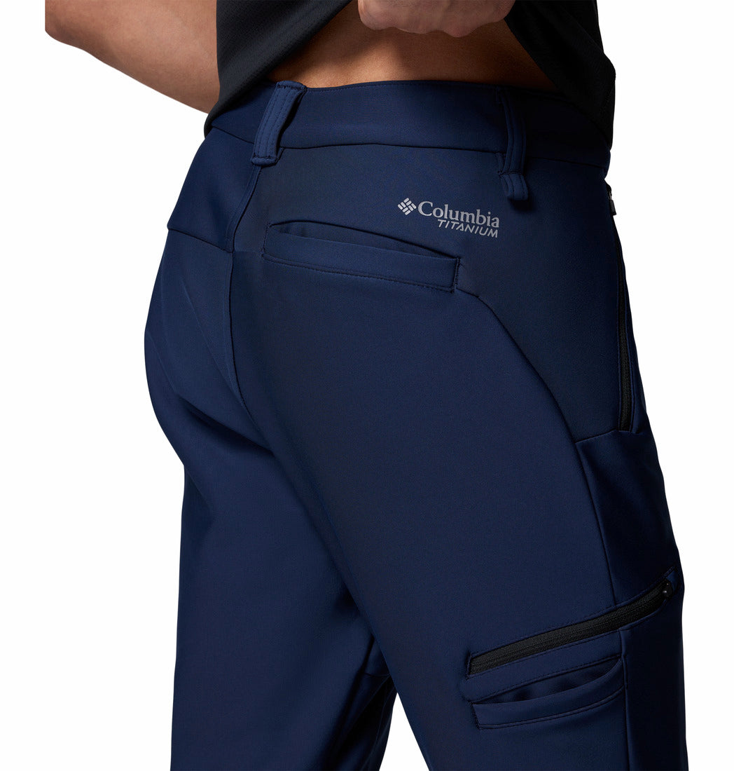 Columbia Men Navy Blue Omni-Shield Vast Canyon Softshell Pant (Plus Size)