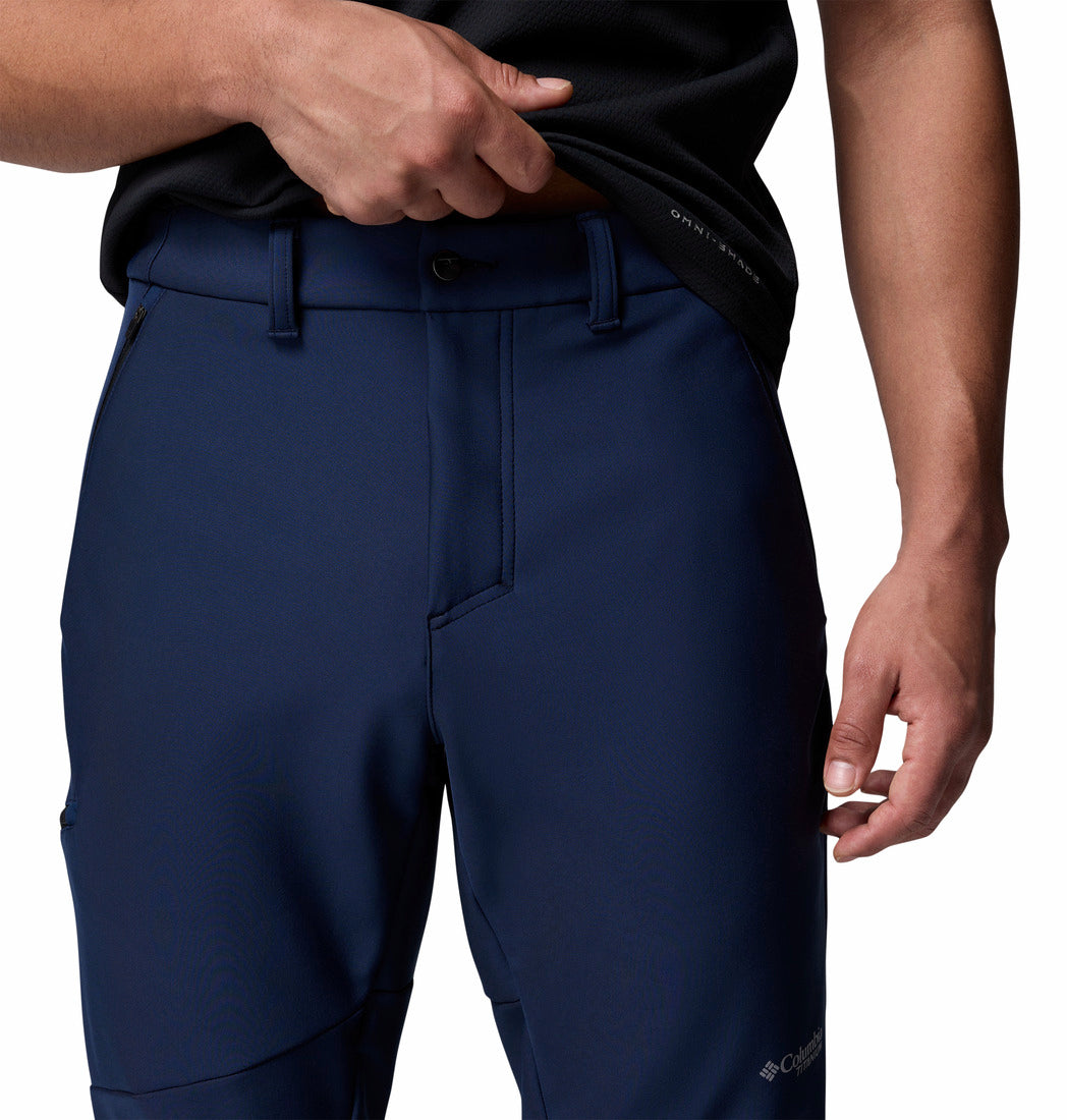 Columbia Men Navy Blue Omni-Shield Vast Canyon Softshell Pant (Plus Size)