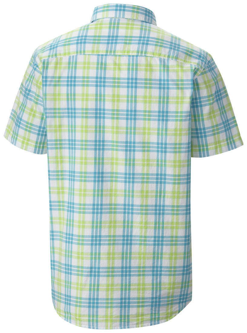 Columbia Men Green Thompson Hill II Yarn Dye Shirt