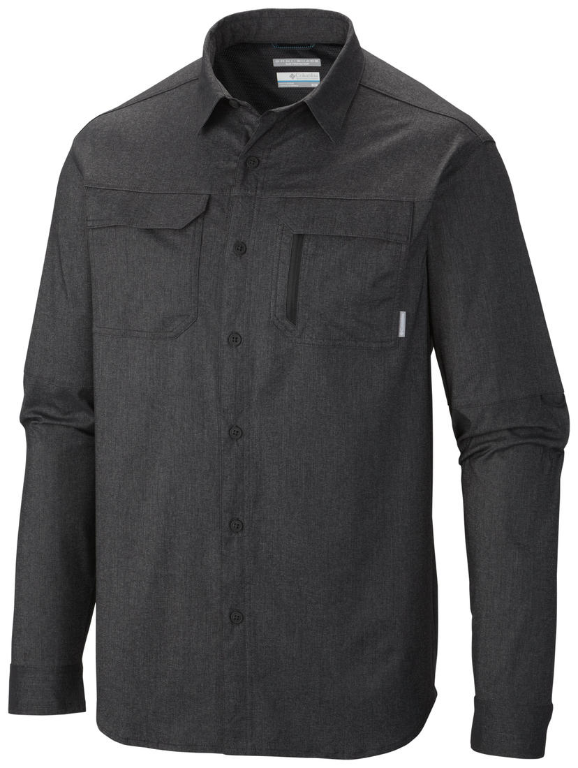Columbia Men Black Royce Peak II Long Sleeve Shirt