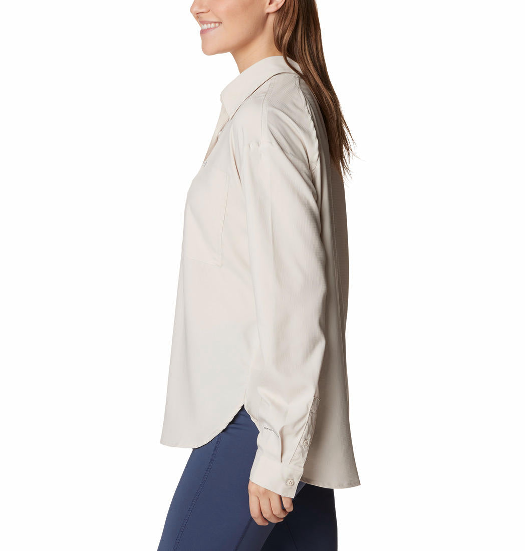 Columbia Womens Brown Silver Ridge Utility Long Sleeve Shirt