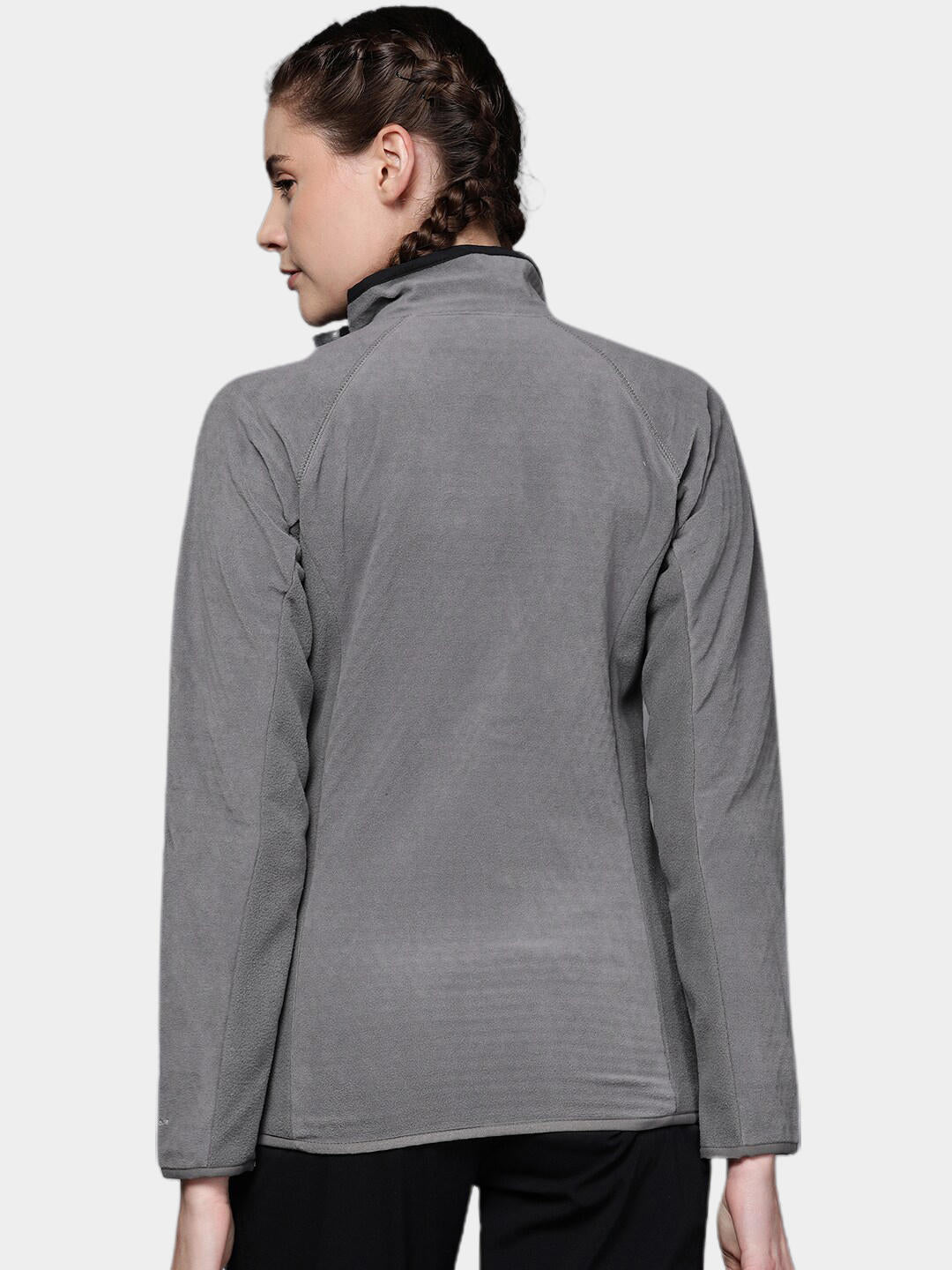 Columbia Women Grey W Outdoor Tracks Full Zip Fleece Jacket