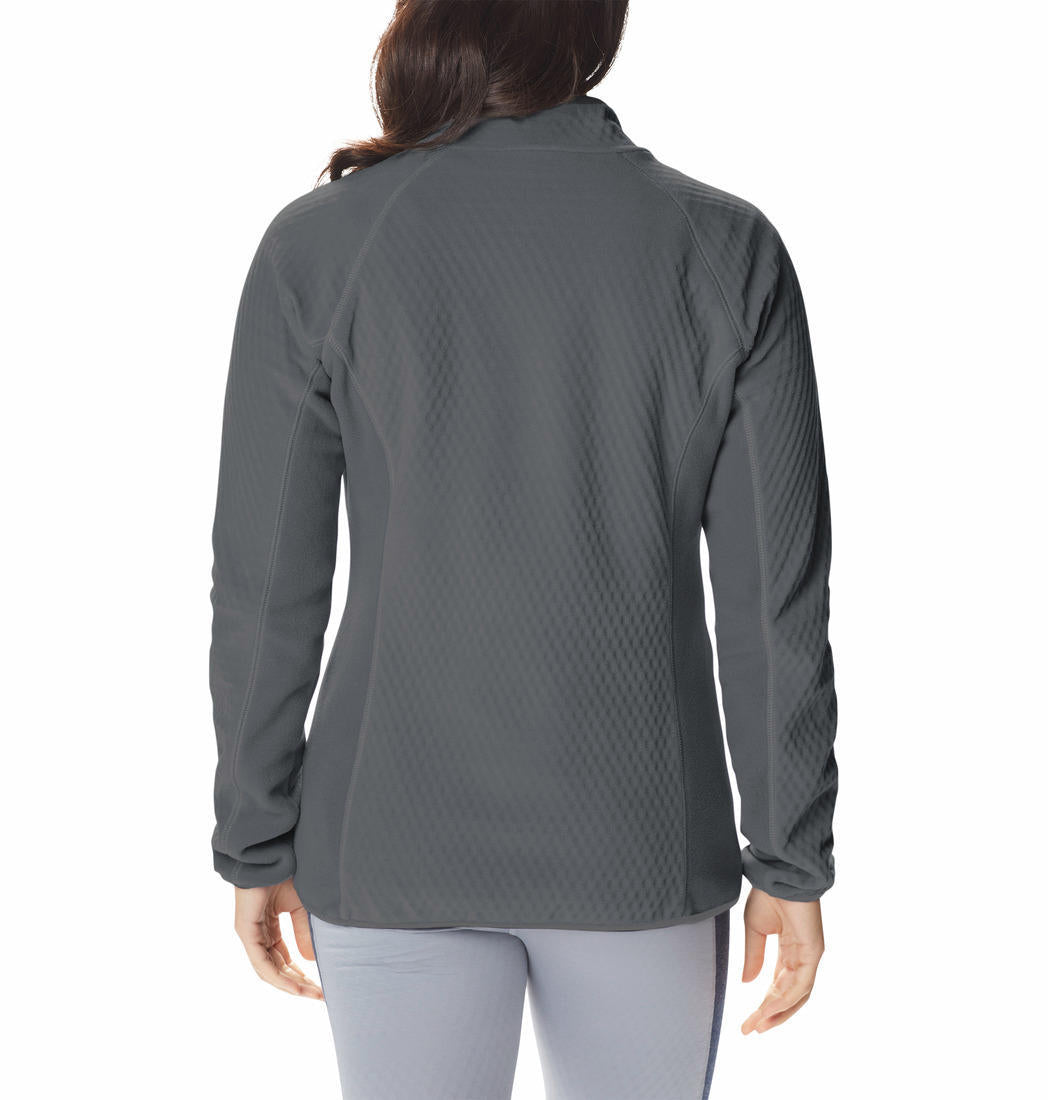 Columbia Women Grey W Outdoor Tracks Full Zip Fleece Jacket