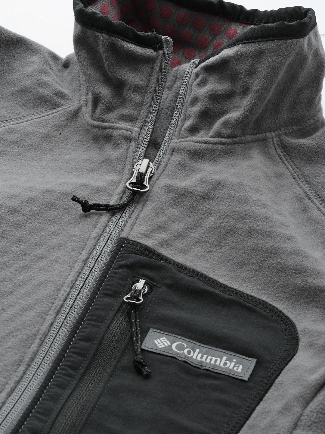 Columbia Women Grey W Outdoor Tracks Full Zip Fleece Jacket
