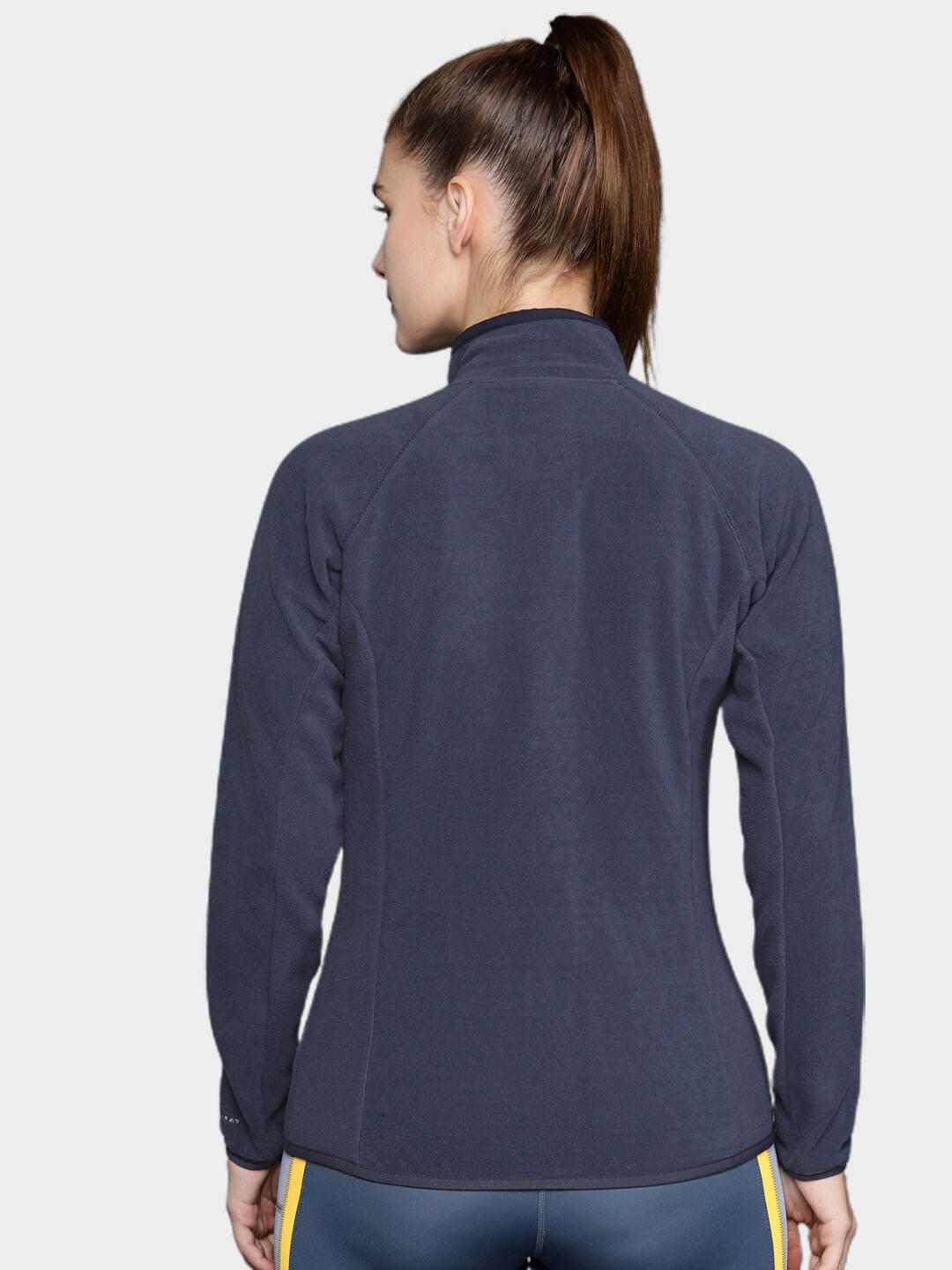 Columbia Women Navy Blue W Outdoor Tracks Full Zip Fleece Jacket