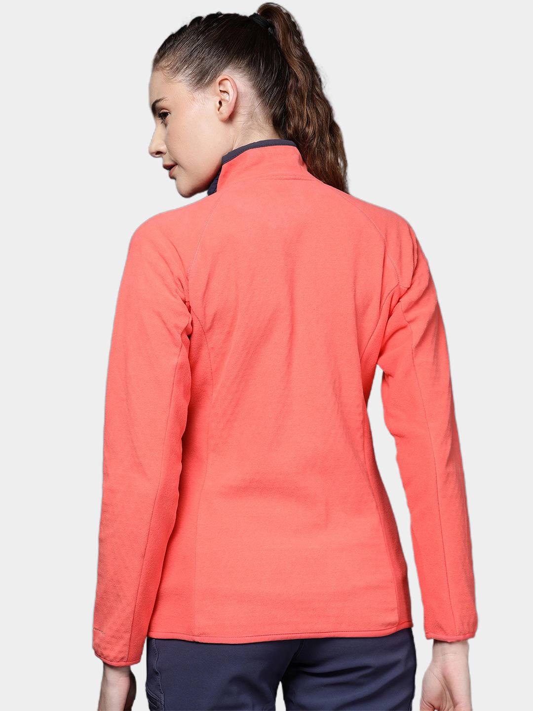 Columbia Women Pink W Outdoor Tracks Full Zip Fleece Jacket