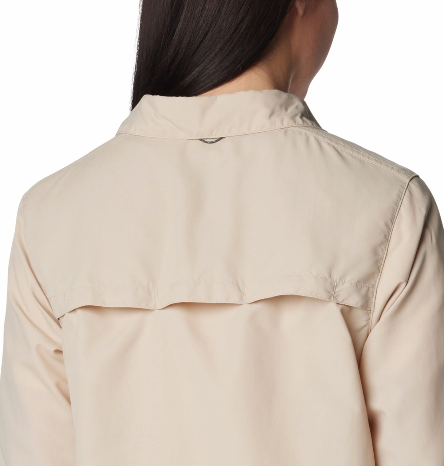 Columbia Women Beige Omni-Shade Silver Ridge 3.0 Long Sleeve Sun Shirt