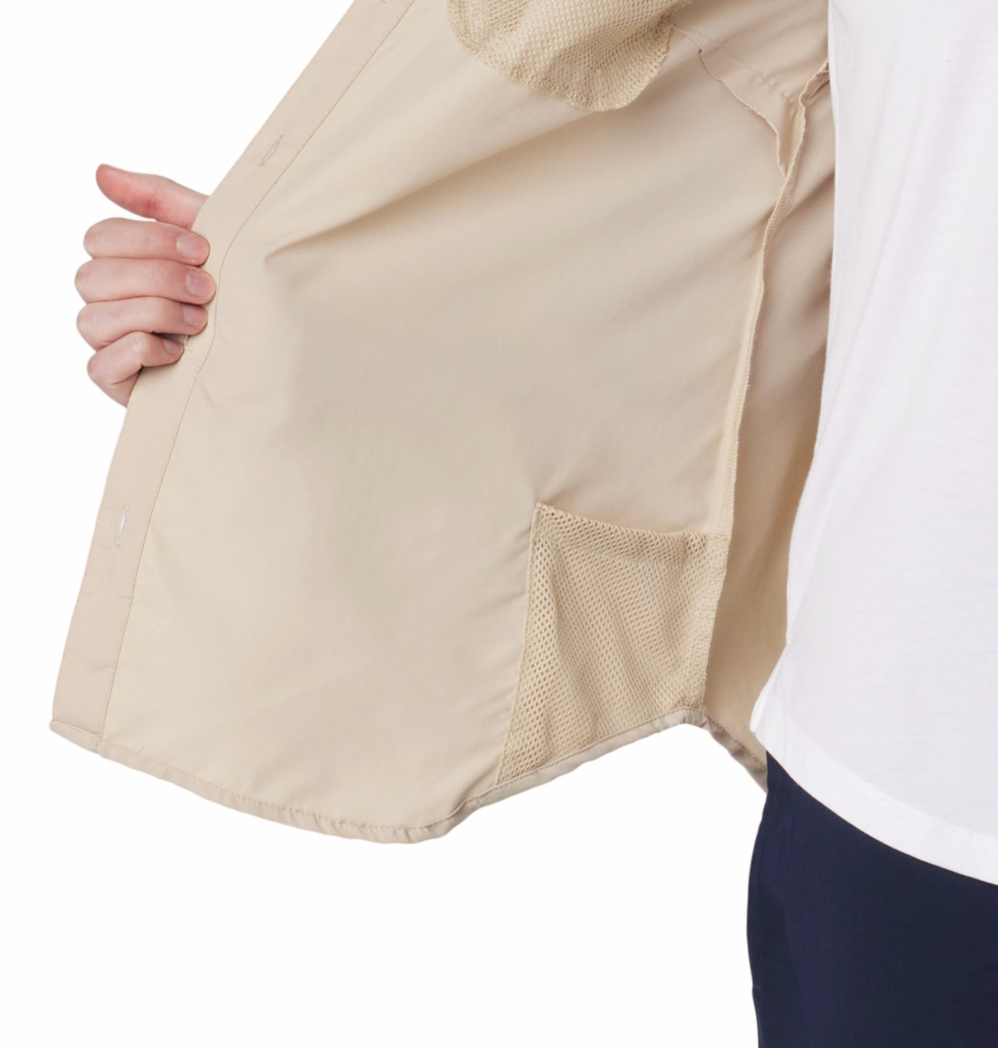 Columbia Women Beige Omni-Shade Silver Ridge 3.0 Long Sleeve Sun Shirt