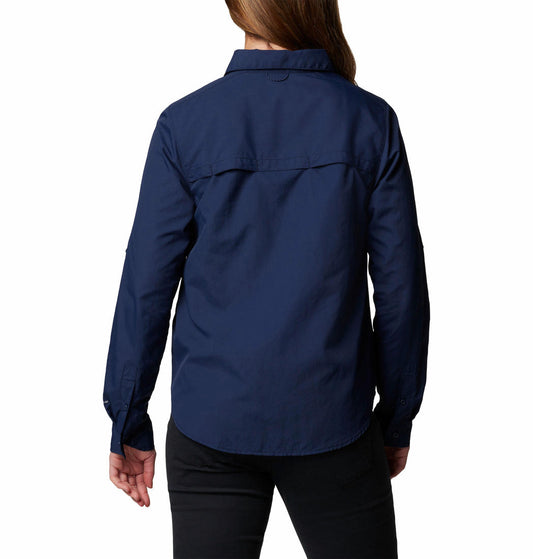Columbia Womens Blue Silver Ridge 3.0 Long Sleeve Shirt