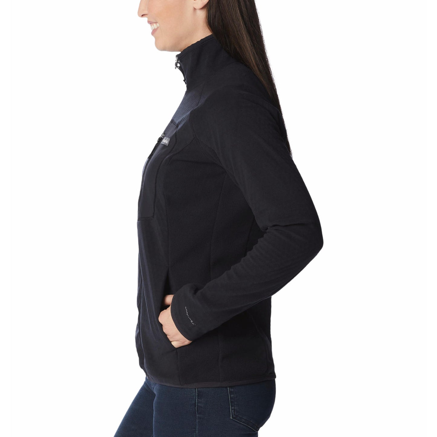 Columbia Women Black Omni-Heat Helix Outdoor Tracks II Fleece Jacket