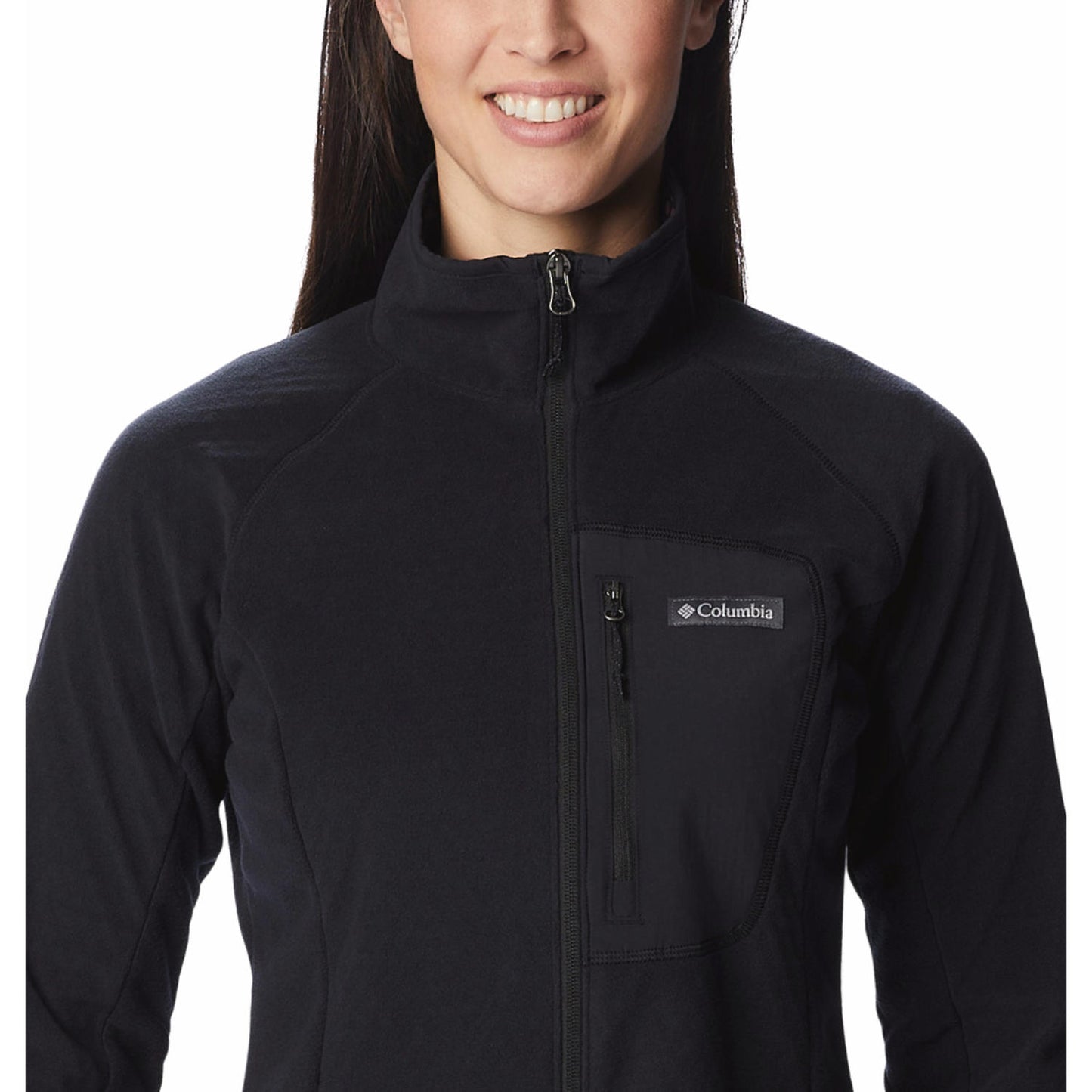 Columbia Women Black Omni-Heat Helix Outdoor Tracks II Fleece Jacket