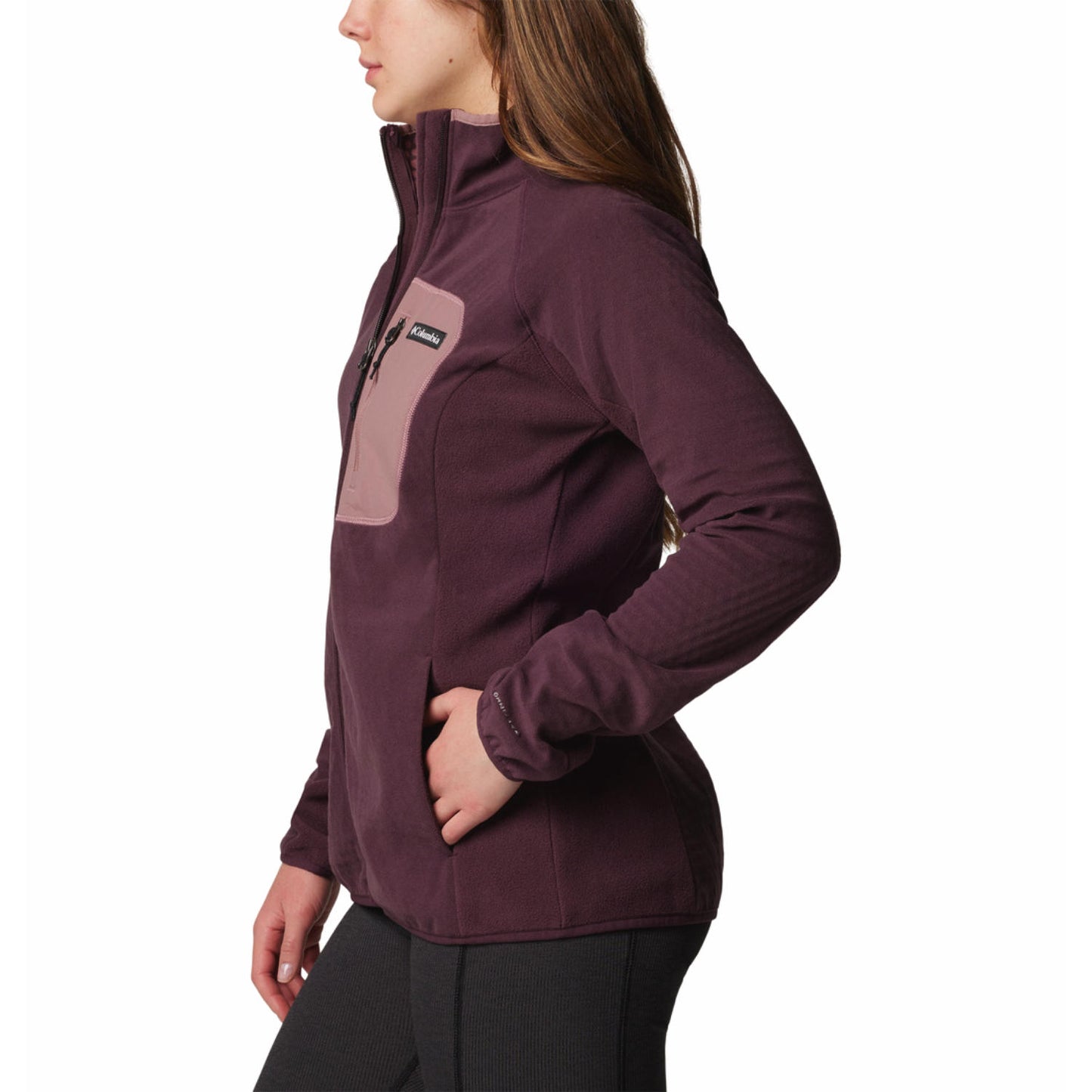 Columbia Women Red Omni-Heat Helix Outdoor Tracks II Fleece Jacket