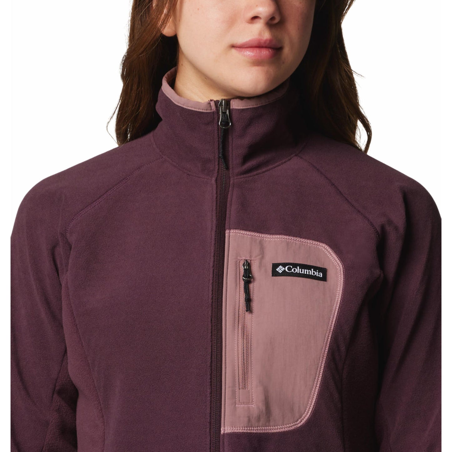 Columbia Women Red Omni-Heat Helix Outdoor Tracks II Fleece Jacket