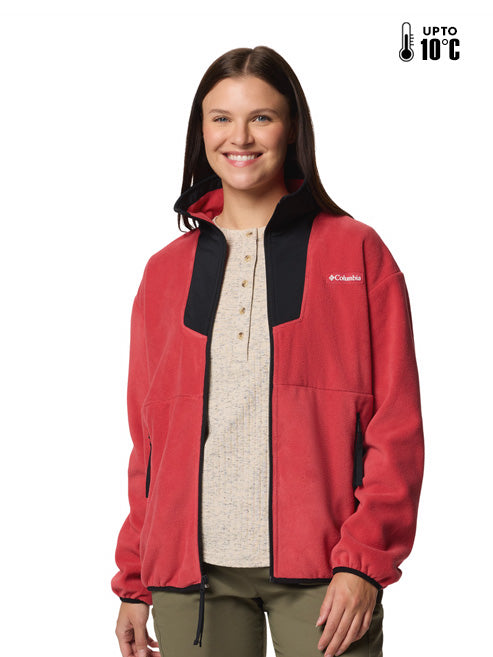 Columbia Women Red Sequoia Grove Fleece Jacket