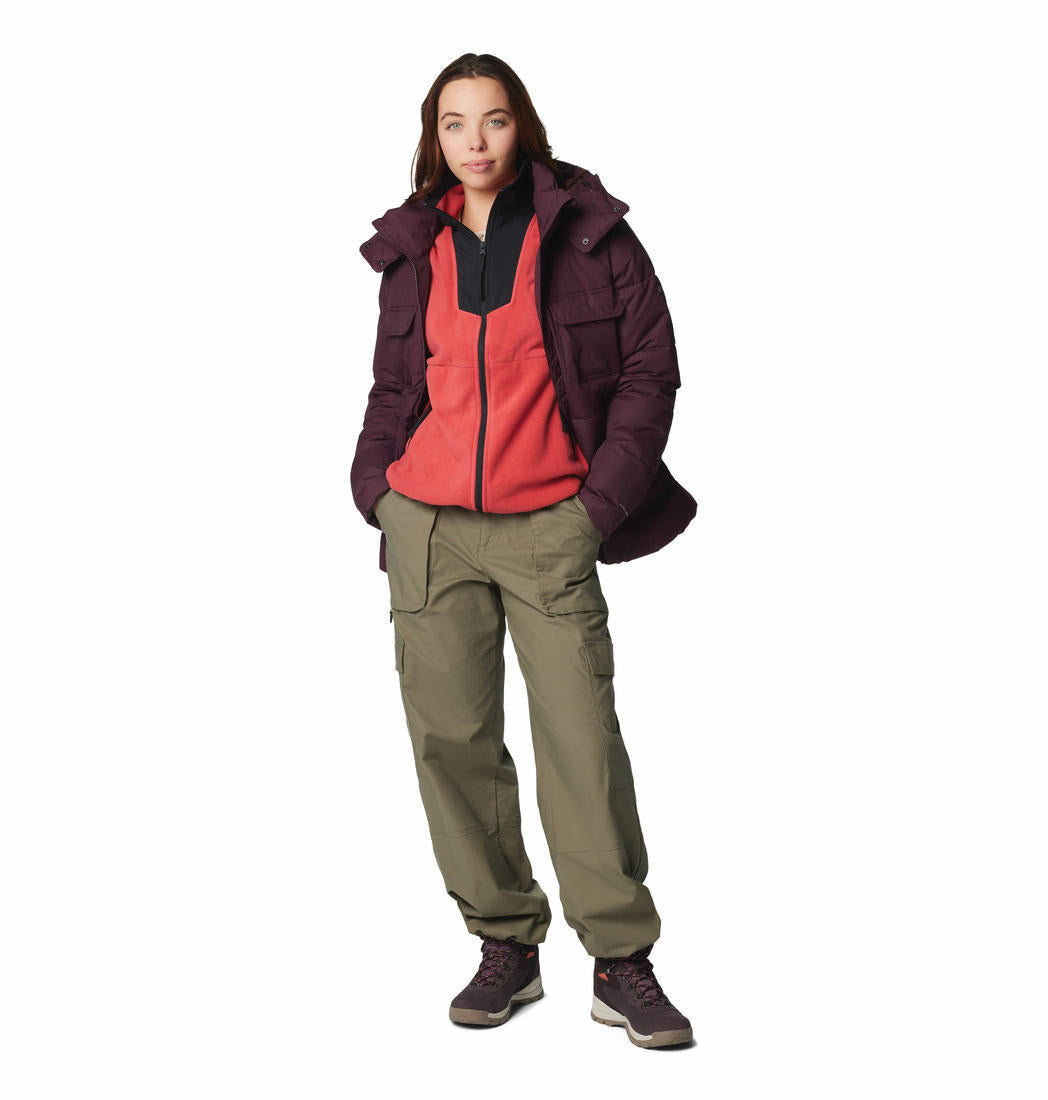 Columbia Womens Red Sequoia Grove Full Zip Fleece Jacket