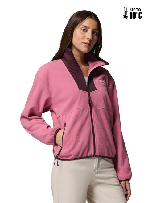 Columbia Women Pink Sequoia Grove Fleece Jacket